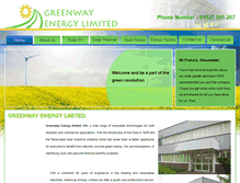 Tablet Screenshot of greenwayenergyltd.com